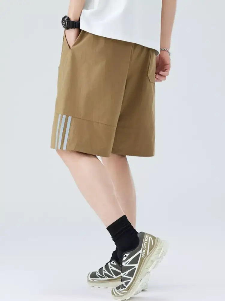 Men’s Plus Size Casual Striped Shorts
