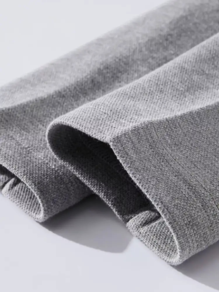 Men’s Plus Size Collared Neck Long Sleeve Polo