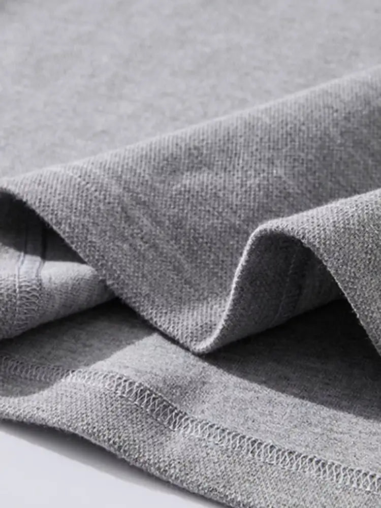 Men’s Plus Size Collared Neck Long Sleeve Polo