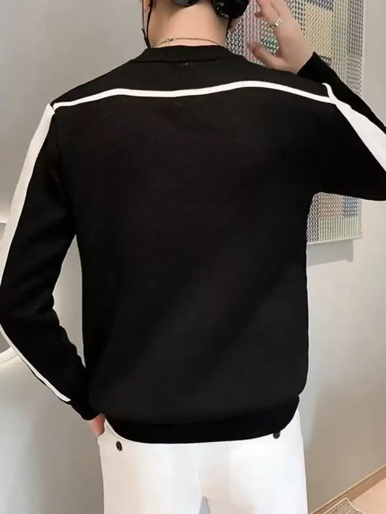 Men’s Plus Size Color Block Knit Top