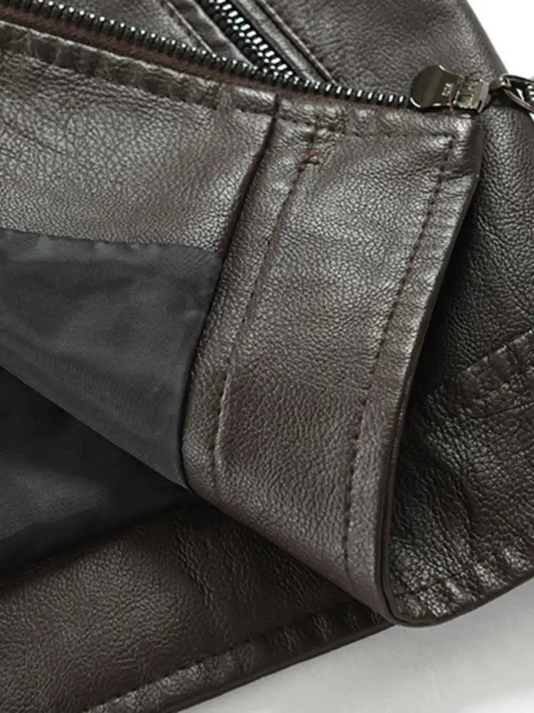 Men’s Plus Size Contrast Zip Up Long Sleeve Jacket