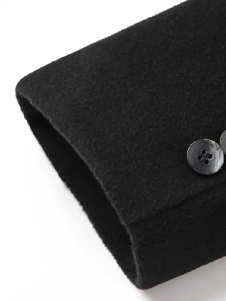 Men’s Plus Size Double-Breasted Longline Coat