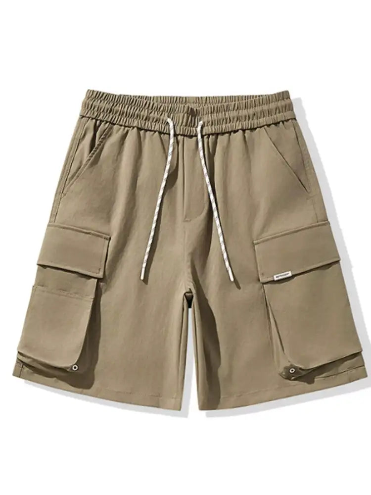 Men’s Plus Size Drawstring Cargo Shorts