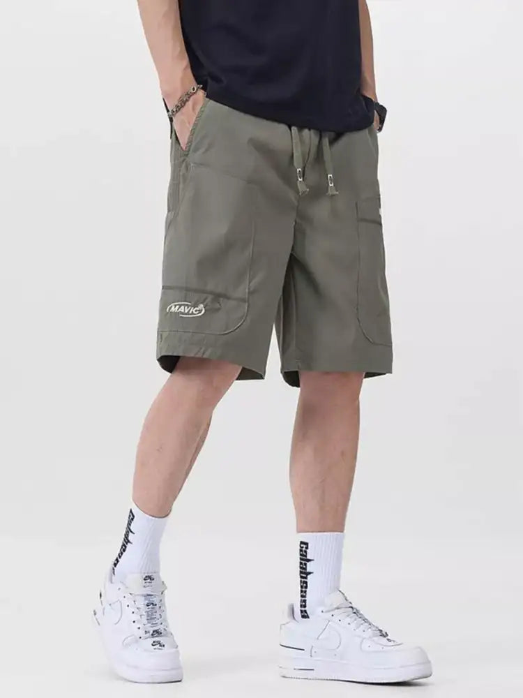 Men’s Plus Size Drawstring Cargo Shorts