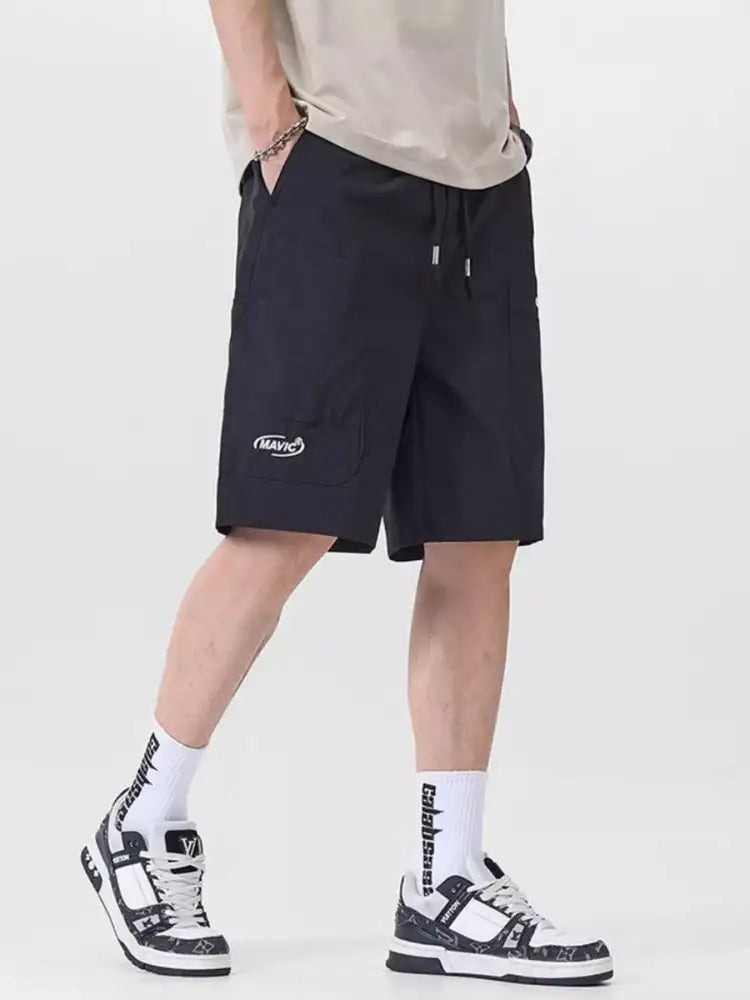 Men’s Plus Size Drawstring Cargo Shorts
