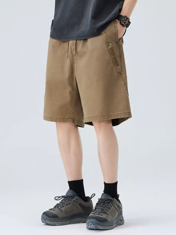 Men’s Plus Size Drawstring Cargo Shorts