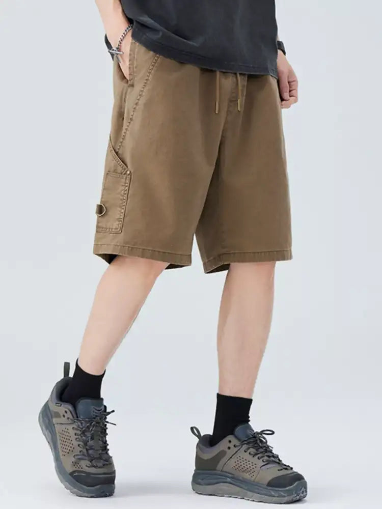 Men’s Plus Size Drawstring Cargo Shorts