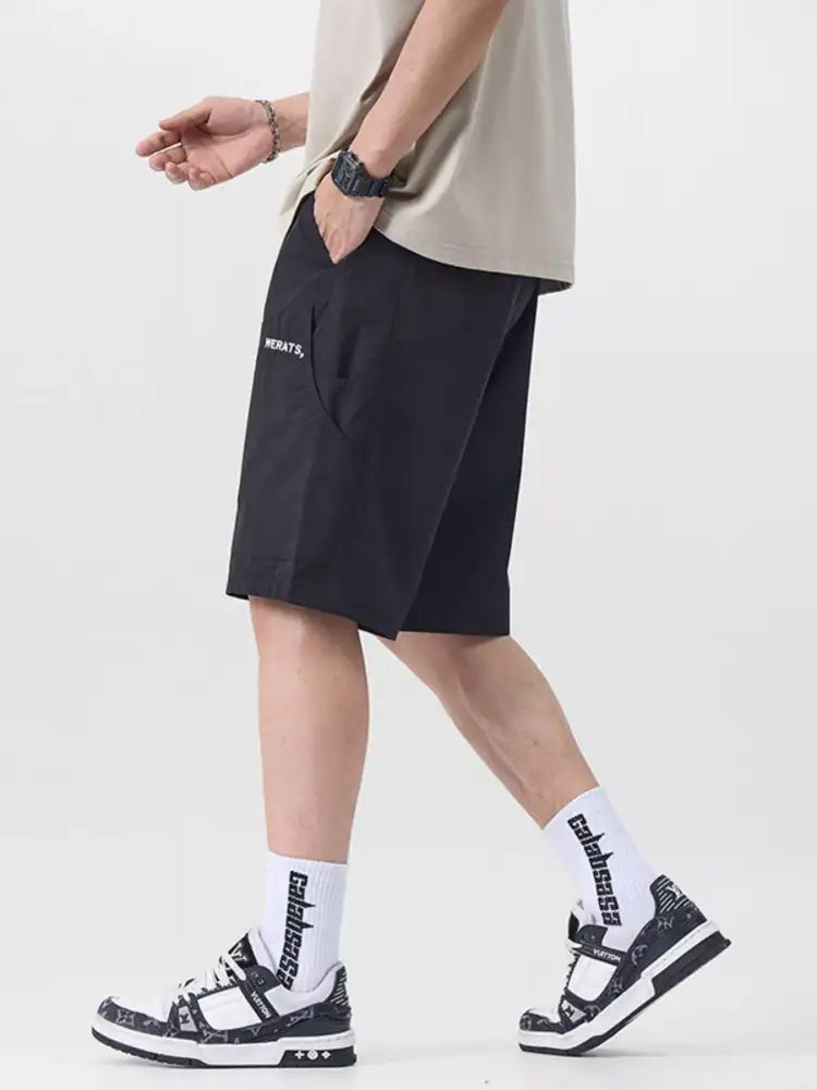 Men’s Plus Size Drawstring Cargo Shorts