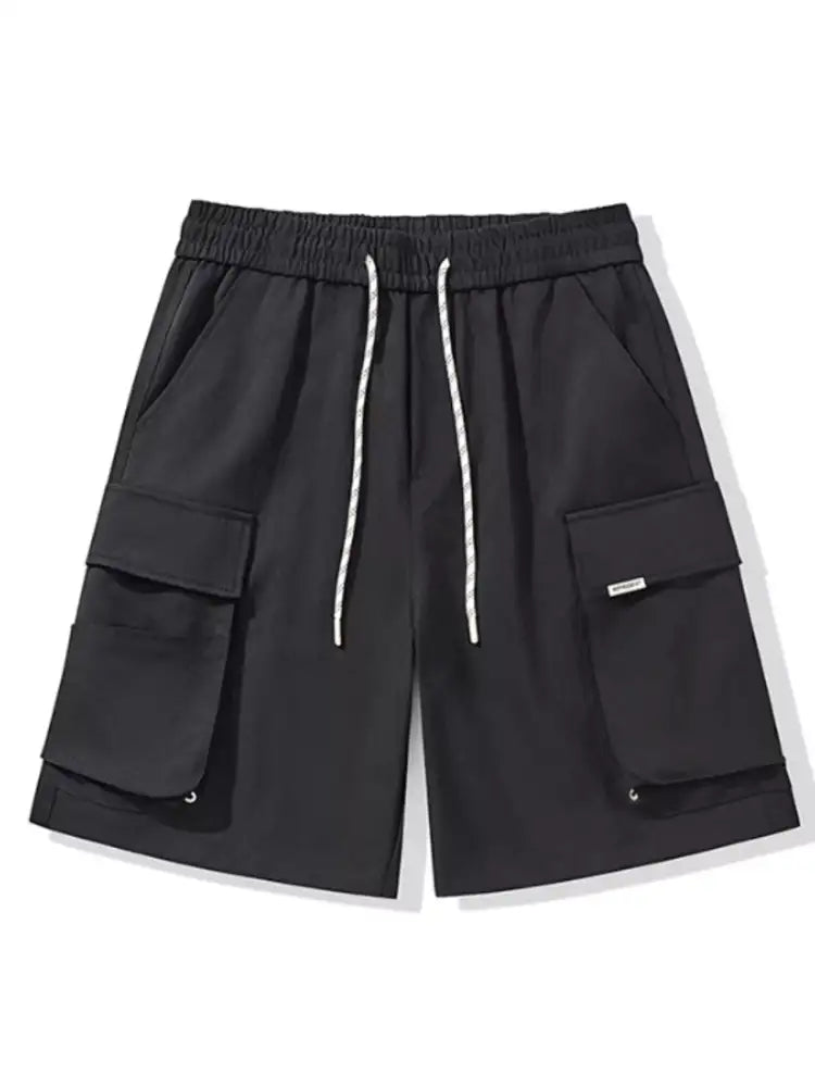 Men’s Plus Size Drawstring Cargo Shorts