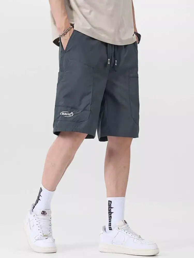Men’s Plus Size Drawstring Cargo Shorts