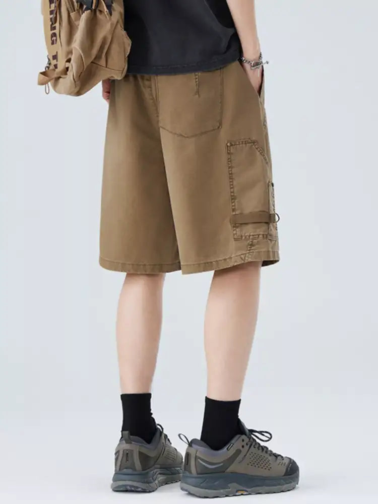 Men’s Plus Size Drawstring Cargo Shorts