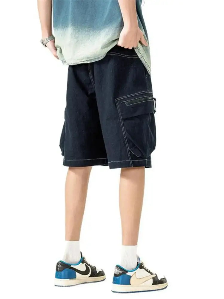 Men’s Plus Size Drawstring Cargo Shorts