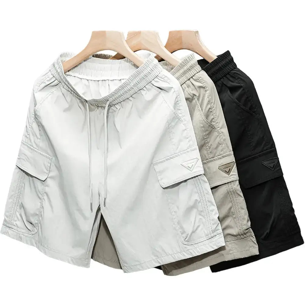 Men’s Plus Size Drawstring Cargo Shorts