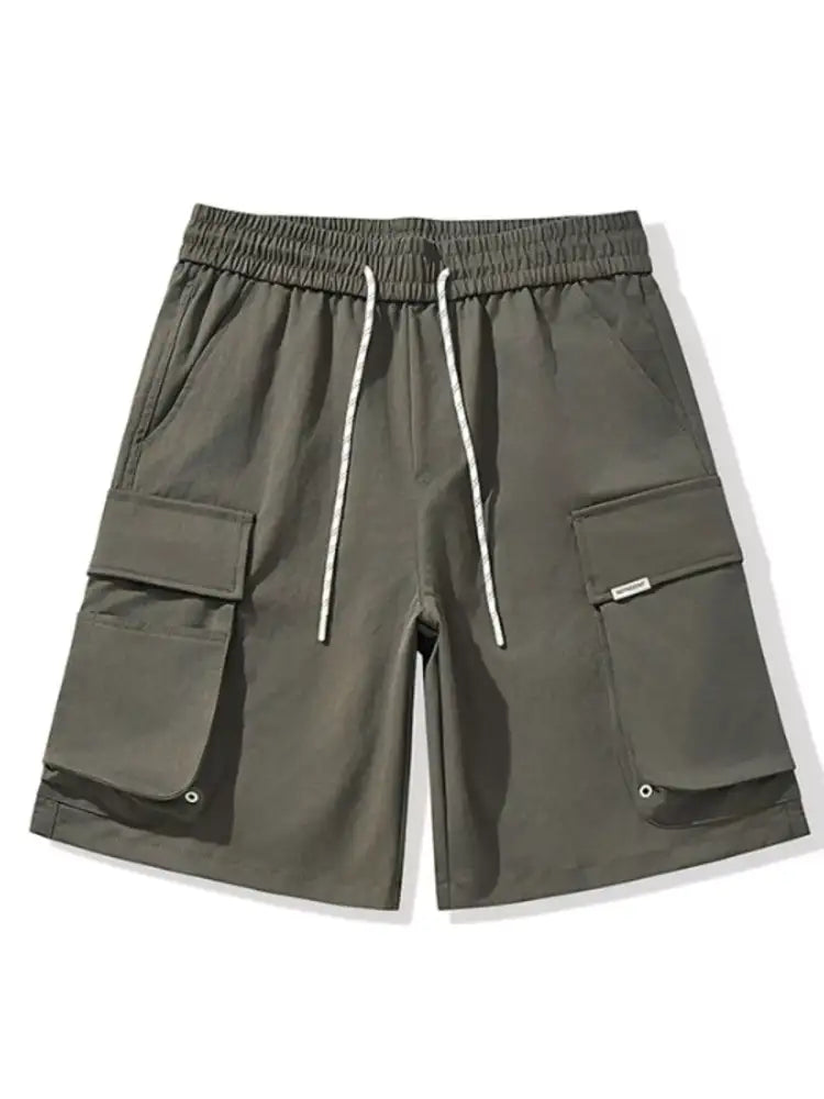 Men’s Plus Size Drawstring Cargo Shorts