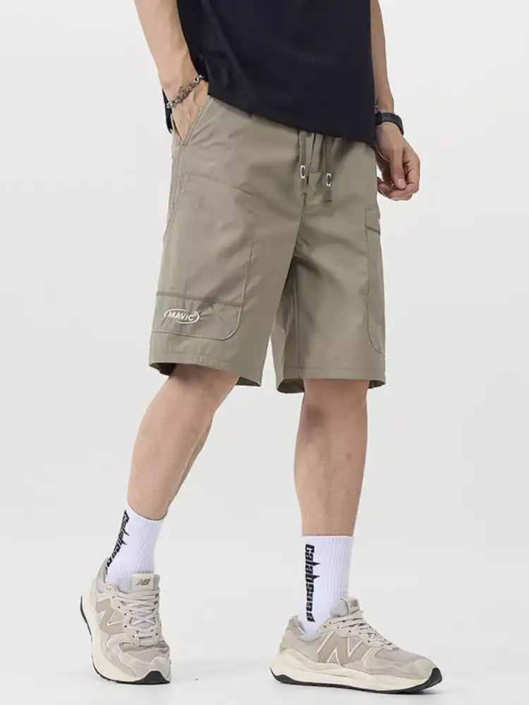 Men’s Plus Size Drawstring Cargo Shorts