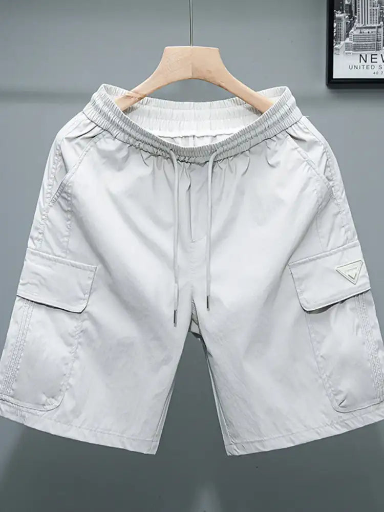 Men’s Plus Size Drawstring Cargo Shorts