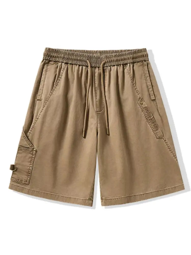 Men’s Plus Size Drawstring Cargo Shorts