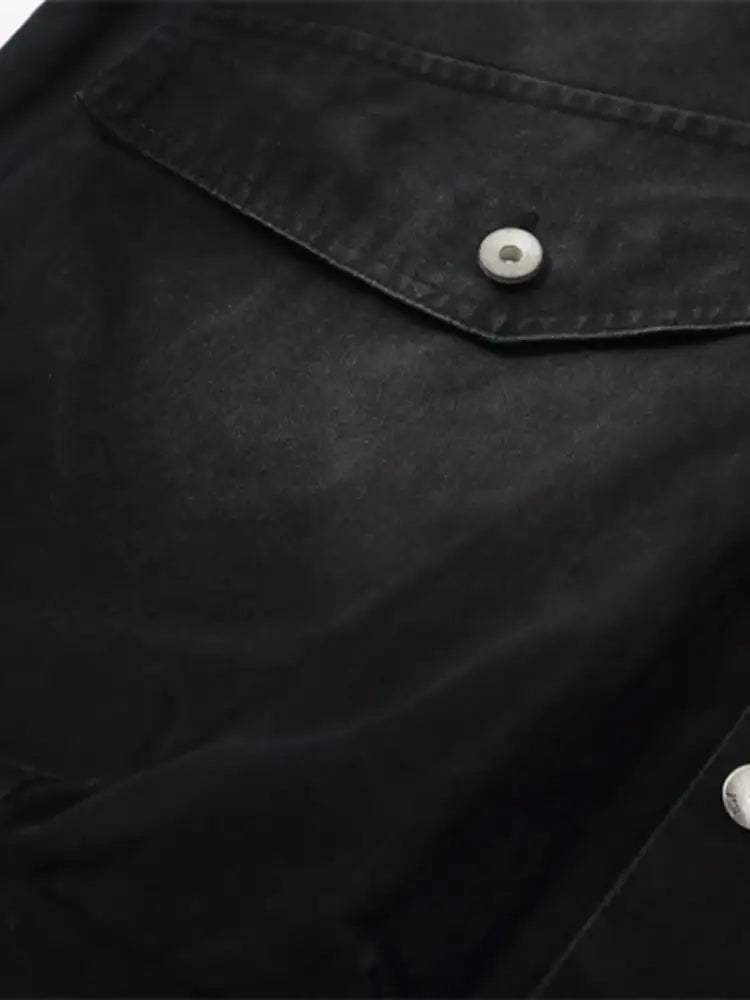 Men’s Plus Size Drawstring Long Sleeve Jacket