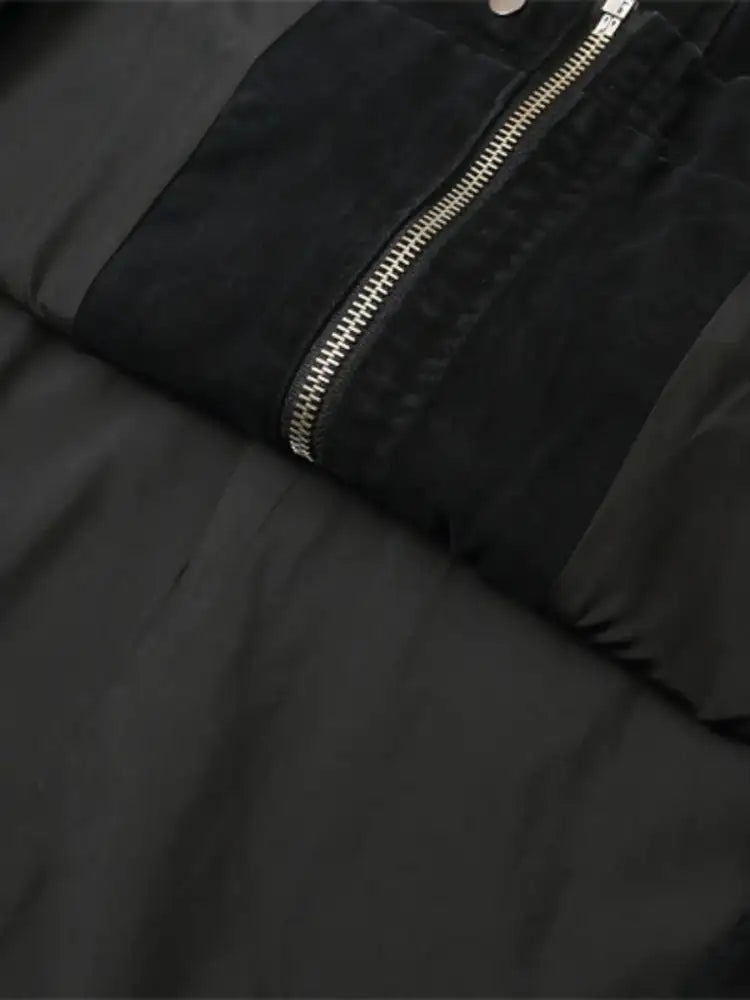 Men’s Plus Size Drawstring Long Sleeve Jacket