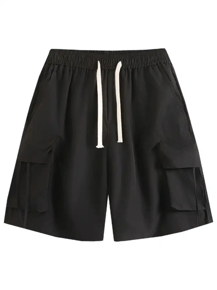 Men’s Plus Size Drawstring Loose Fit Cargo Shorts