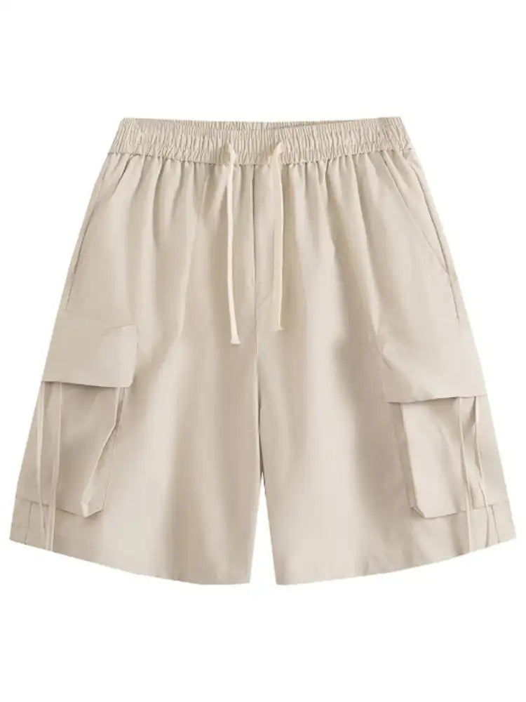 Men’s Plus Size Drawstring Loose Fit Cargo Shorts