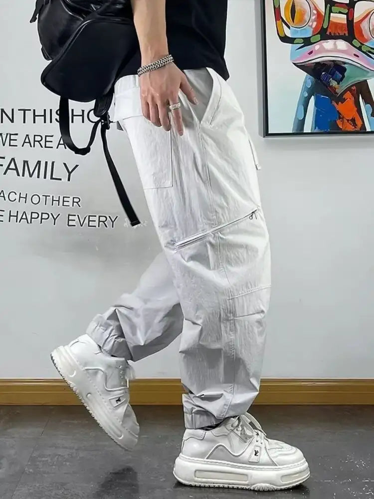 Men’s Plus Size Drawstring Loose Fit Pants
