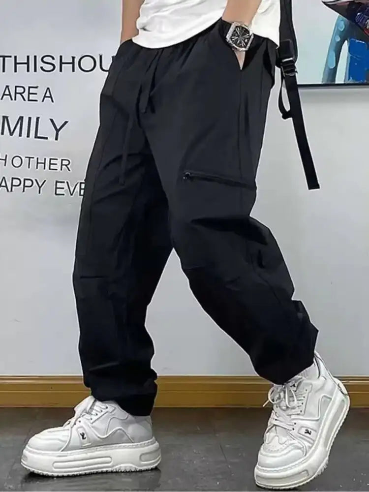 Men’s Plus Size Drawstring Loose Fit Pants