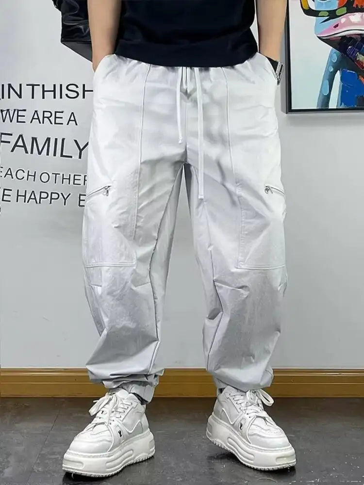 Men’s Plus Size Drawstring Loose Fit Pants