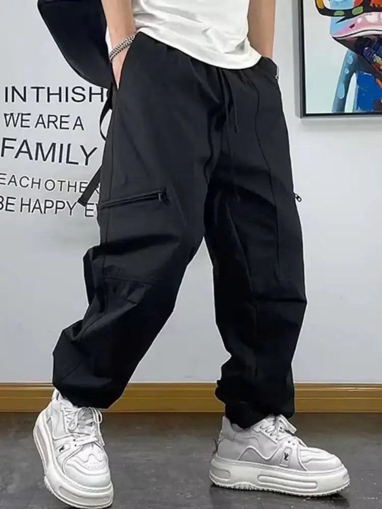 Men’s Plus Size Drawstring Loose Fit Pants