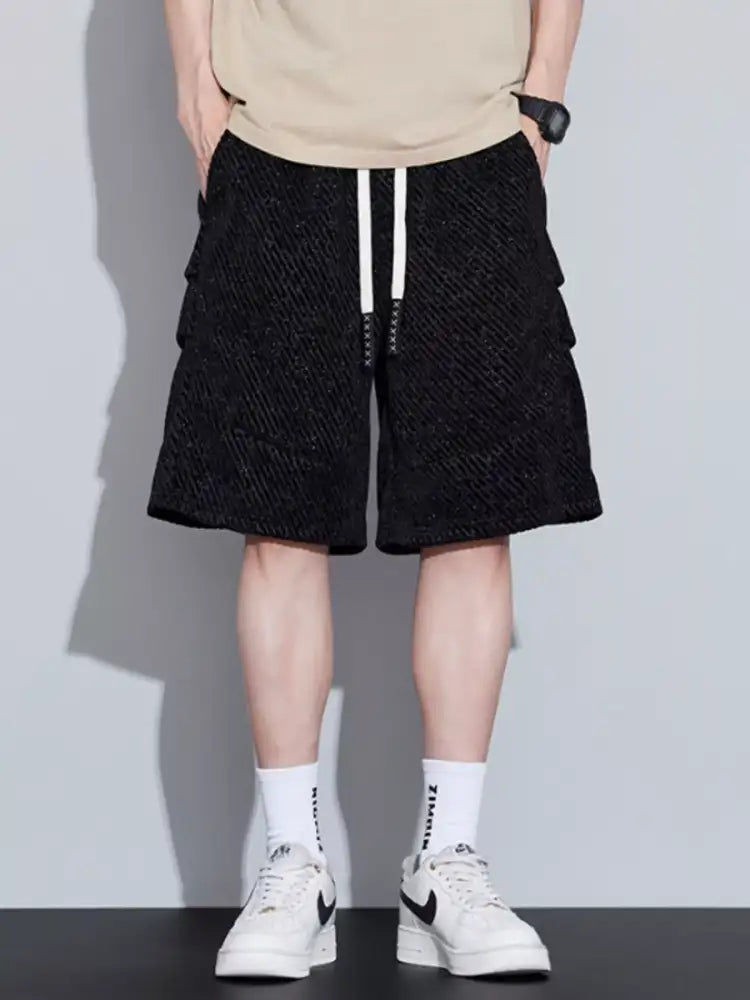 Men’s Plus Size Drawstring Loose Fit Shorts