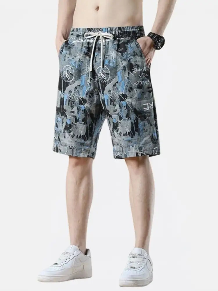 Men’s Plus Size Drawstring Loose Fit Shorts