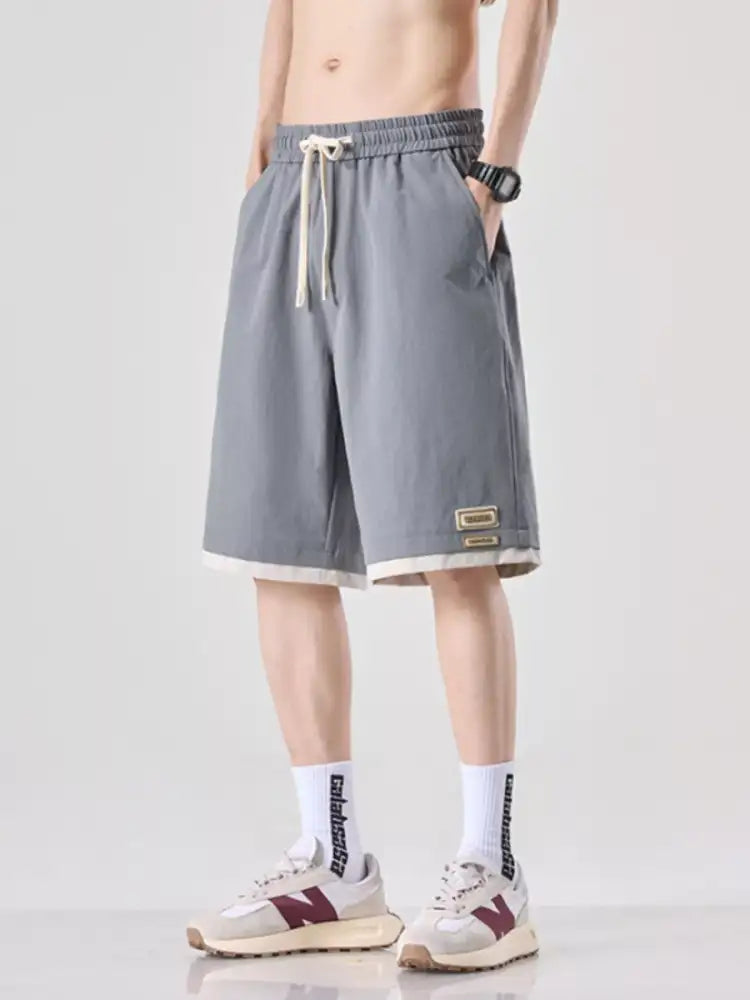 Men’s Plus Size Drawstring Loose Fit Shorts