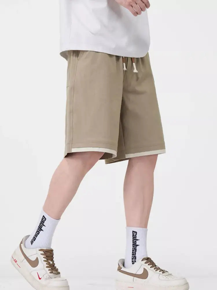 Men’s Plus Size Drawstring Loose Fit Shorts