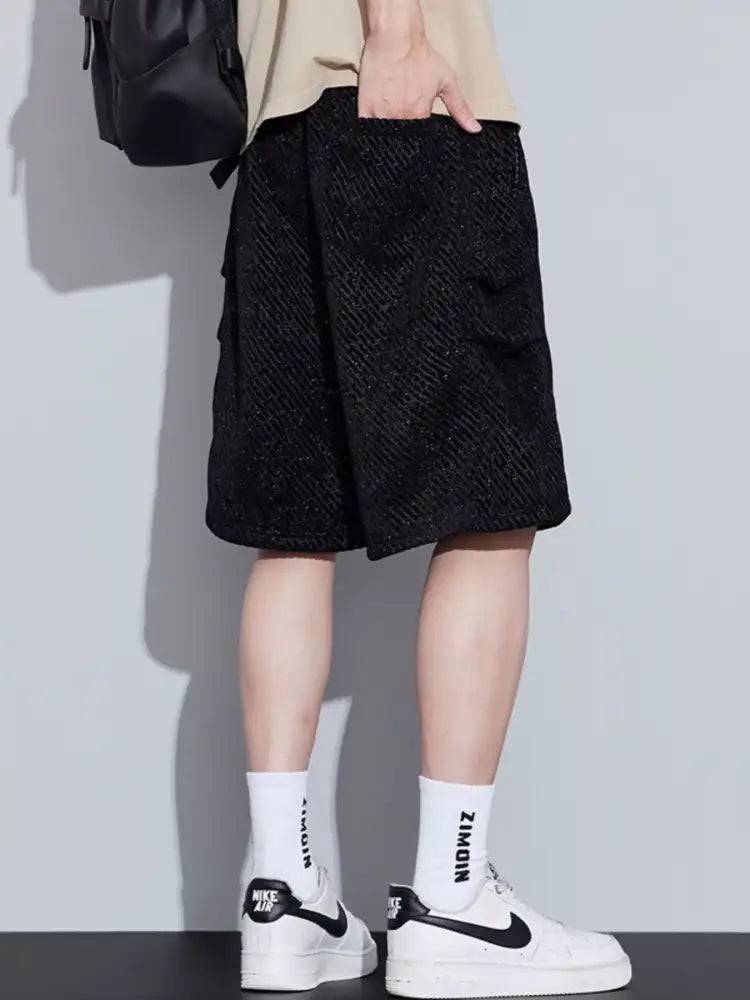 Men’s Plus Size Drawstring Loose Fit Shorts