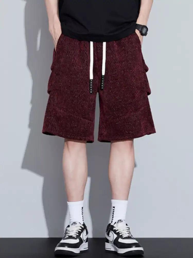 Men’s Plus Size Drawstring Loose Fit Shorts