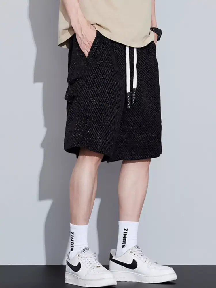 Men’s Plus Size Drawstring Loose Fit Shorts