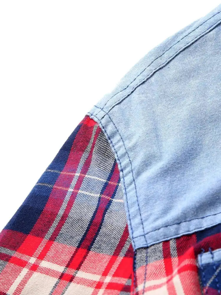 Men’s Plus Size Drawstring Plaid Fleece Lined Hooded Outerwear