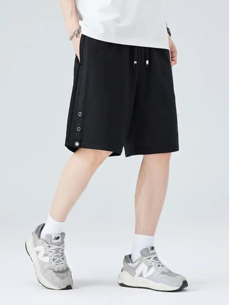 Men’s Plus Size Drawstring Pocketed Shorts