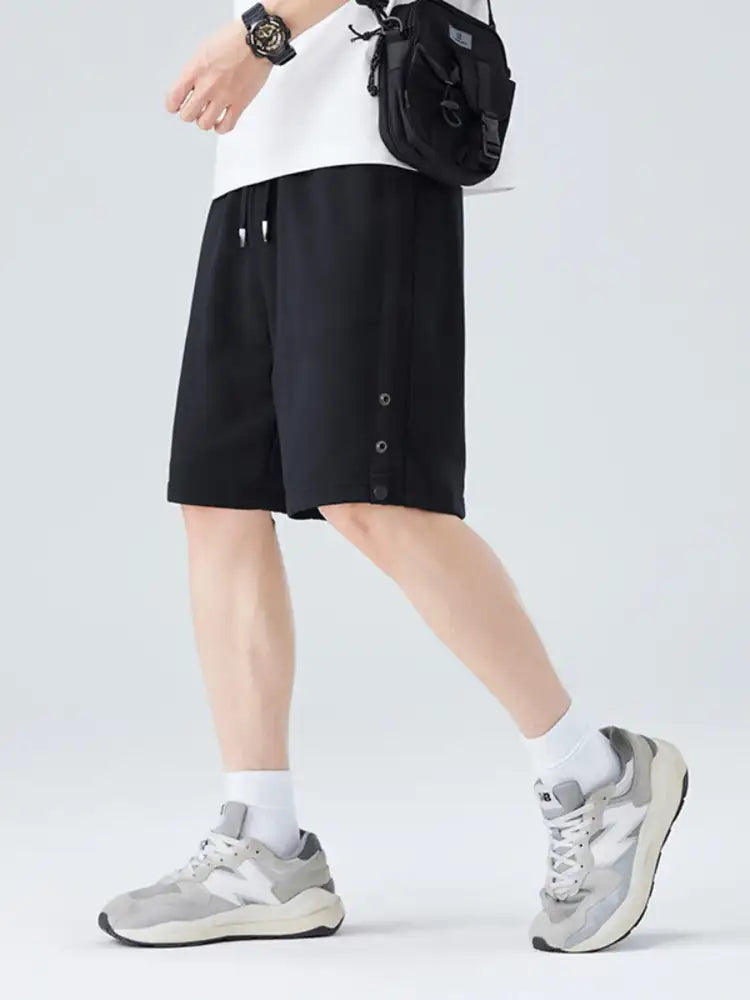 Men’s Plus Size Drawstring Pocketed Shorts