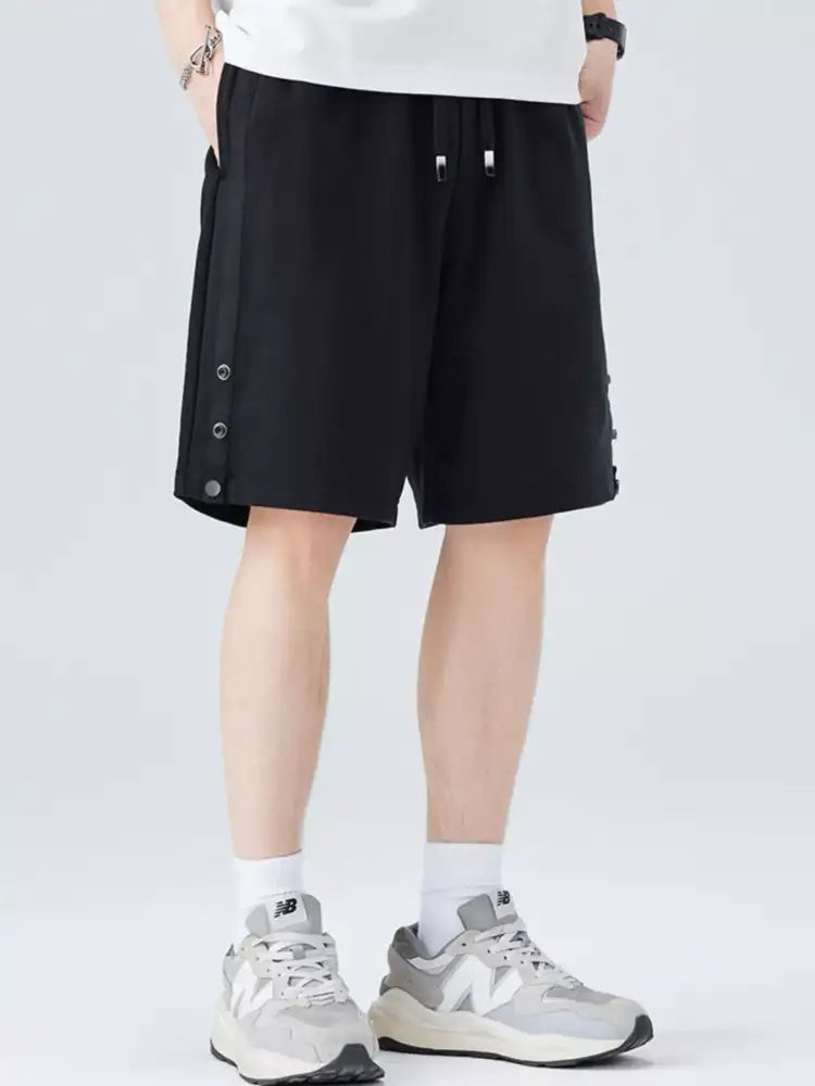 Men’s Plus Size Drawstring Pocketed Shorts