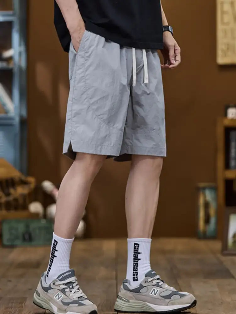 Men’s Plus Size Drawstring Pocketed Shorts