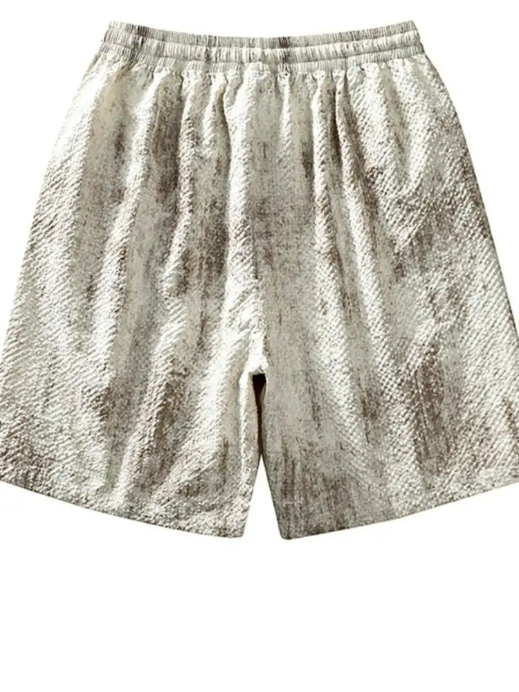 Men’s Plus Size Drawstring Shorts with Pockets