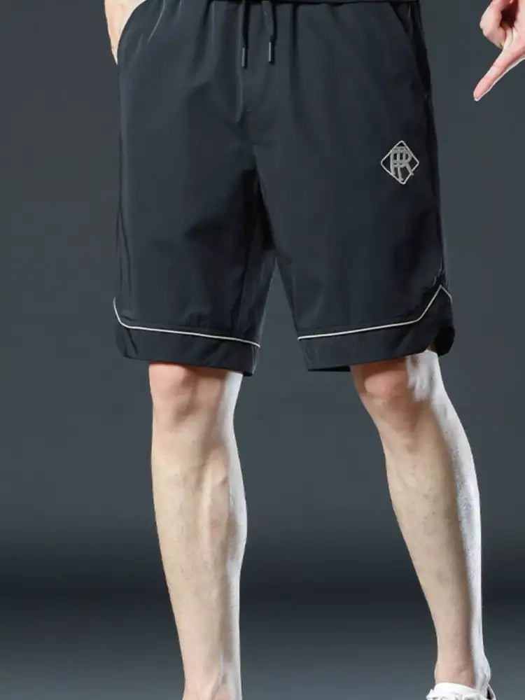 Men’s Plus Size Drawstring Shorts with Pockets