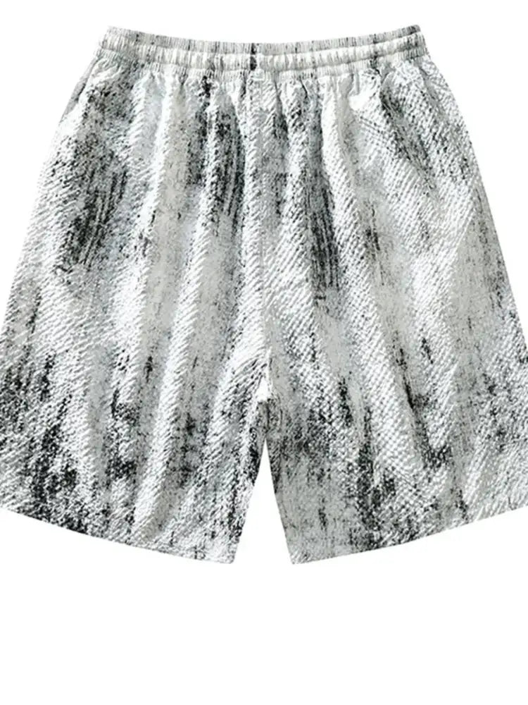 Men’s Plus Size Drawstring Shorts with Pockets