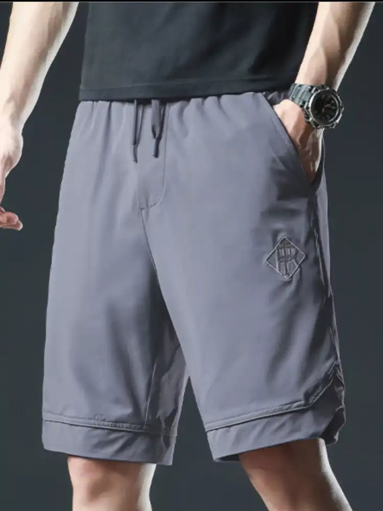 Men’s Plus Size Drawstring Shorts with Pockets