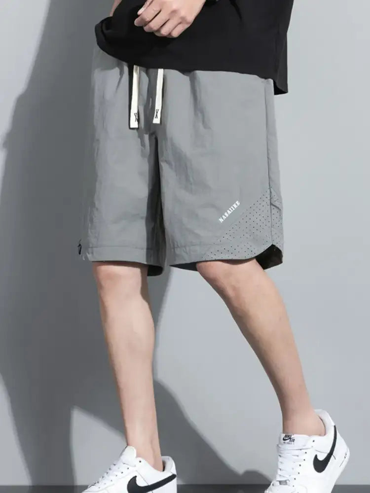 Men’s Plus Size Drawstring Shorts with Pockets