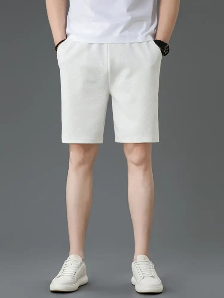 Men’s Plus Size Drawstring Shorts with Pockets