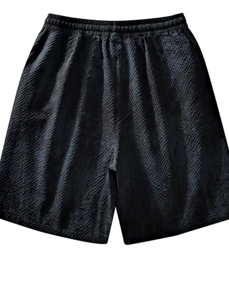 Men’s Plus Size Drawstring Shorts with Pockets