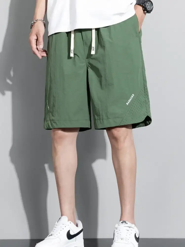 Men’s Plus Size Drawstring Shorts with Pockets