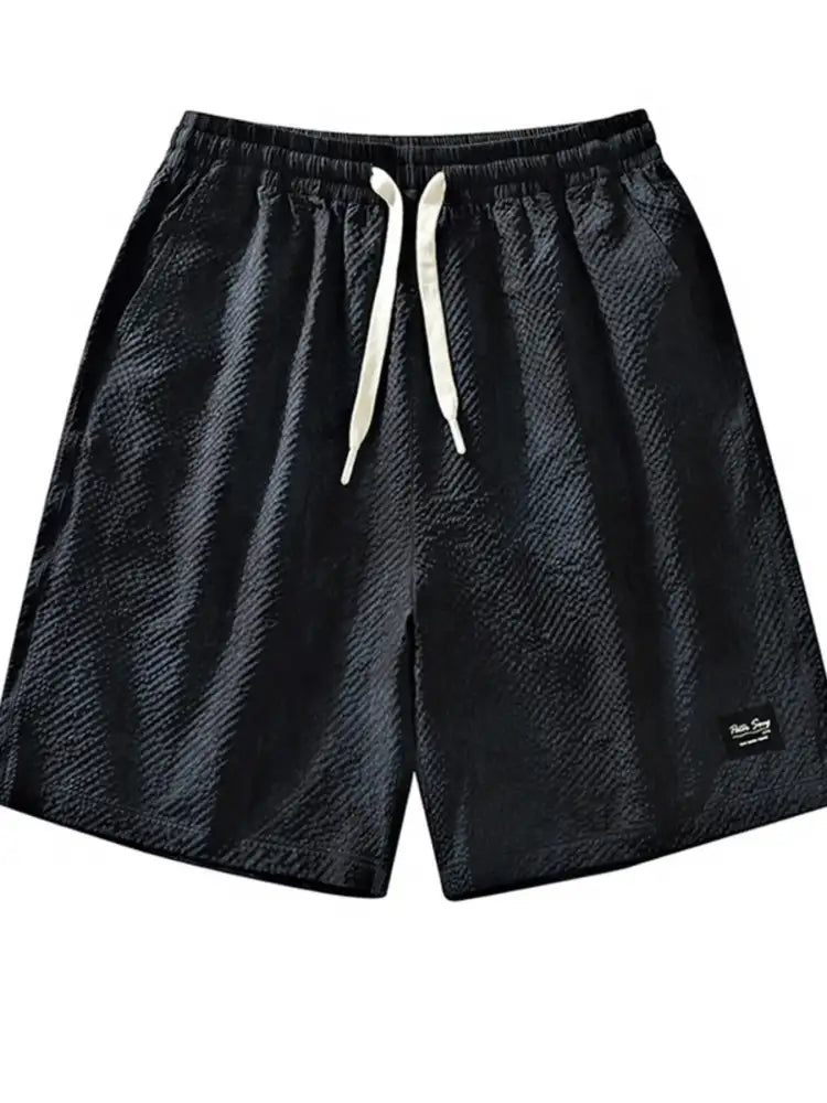 Men’s Plus Size Drawstring Shorts with Pockets